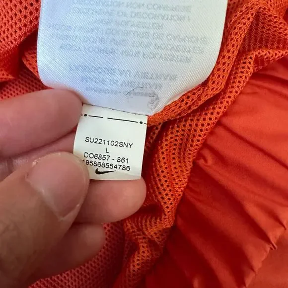 NIKE Girls Circa 72 Windrunner Windbreaker Jacket Orange/Coral DO6857-861